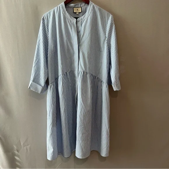 Tuckernuck Blue Stripe Royal Shirt Dress - Picture 5 of 9